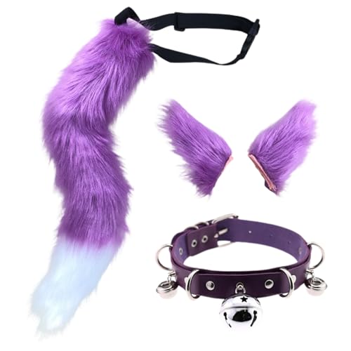 Kunstpelz Fuchs Maske Wolf Katze flauschiger Schwanz und Leder Halskette Set Halloween Party Cosplay Kostüm Accessoire Fuchsschwanz Plüsch Flauschige Pfotenhandschuhe Weihnachten für Mädchen Frauen Kunstpelz Fuchs Maske Wolf Katze flauschiger Schwanz und Leder Halskette Set Halloween Party Cosplay Kostüm Accessoire Fuchsschwanz Plüsch Flauschige Pfotenhandschuhe Weihnachten für Mädchen Frauen von JVHYANFUL