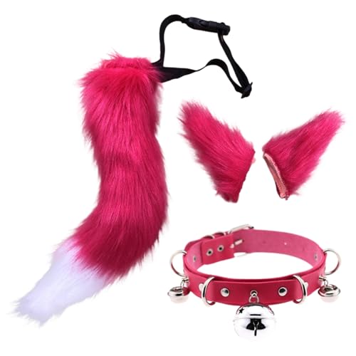 Kunstpelz Fuchs Maske Wolf Katze flauschiger Schwanz und Leder Halskette Set Halloween Party Cosplay Kostüm Accessoire Fuchsschwanz Plüsch Flauschige Pfotenhandschuhe Weihnachten für Mädchen Frauen Kunstpelz Fuchs Maske Wolf Katze flauschiger Schwanz und Leder Halskette Set Halloween Party Cosplay Kostüm Accessoire Fuchsschwanz Plüsch Flauschige Pfotenhandschuhe Weihnachten für Mädchen Frauen von JVHYANFUL