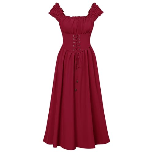 Renaissance Kostüm Frauen Mittelalterliches Kleid mit Trompetenärmel Gothic Damen Mittelalter Kleidung für Halloween Karneval damenmittelalter damengothic damenhalloween kostümgothic kleidhexenkostüm Renaissance Kostüm Frauen Mittelalterliches Kleid mit Trompetenärmel Gothic Damen Mittelalter Kleidung für Halloween Karneval damenmittelalter damengothic damenhalloween kostümgothic kleidhexenkostüm von JVHYANFUL