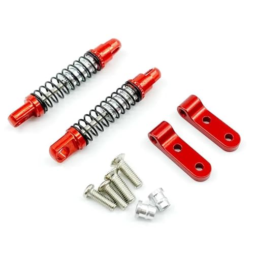 JVRWSC Für WPL D12 D42 B14 B24 B16 B36 Metall Stoßdämpfer Vorne Hinten Mit Halterung Festen Sitz RC Auto Upgrades Teile Ersatz Zubehör RC Spielzeugautoteile(Yellow,Rear) von JVRWSC