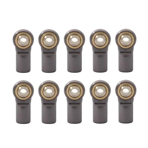 Kompatibel Mit AXIAL Für SCX10 D90 D110 Für Tamiya CC01 1/10 RC-Autoteile, 10 Stück Metall M4 20 Mm Pleuelstange Spurstangenkopf Kugelgelenk RC-Zubehör(Gray) von JVRWSC