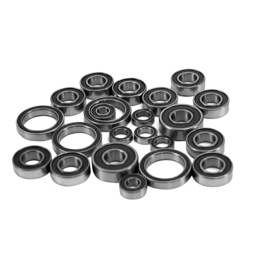 Kompatibel Mit Arrma Für Kraton Für Typhon Für Senton Für Outcast Für Talion Für Notorious 1/8 1/7 RC-Autoteile 22-teiliges Abgedichtetes Lagerset Ferngesteuerte Autoteile(Black) von JVRWSC