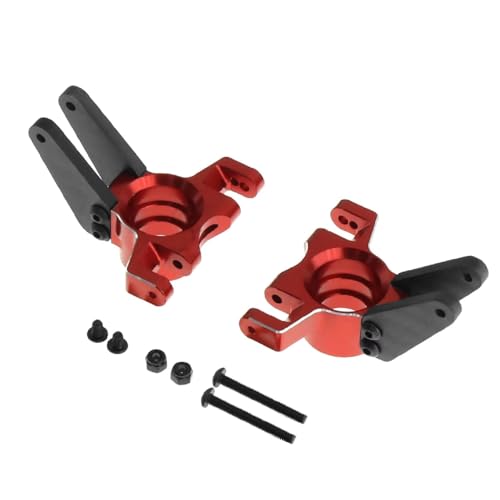 Kompatibel Mit Arrma Für Mojave 4S Für Kraton Für Outcast 4S Für BLX 1/8 1/10 RC Auto Upgrade Teile Metall Hinterradnabe Achsschenkel Träger Ferngesteuerte Autoteile(Red) von JVRWSC