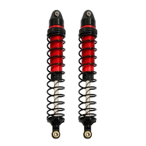 Kompatibel Mit Arrma Für SENTON Für Granite Für Typhon Big Für Rock 1/10 RC-Autoteilezubehör Metallstoßdämpfer Vorne Und Hinten RC-Zubehör(Red,Rear) von JVRWSC