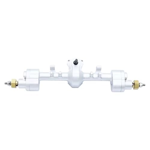 Kompatibel Mit Axial 1/24 SCX24 90081 C10 AXl00002 CNC Metall Vorder- Und Hinterportalachse Verbessertes Teilzubehör Vorder Hinterachse RC(Silver,Rear) von JVRWSC