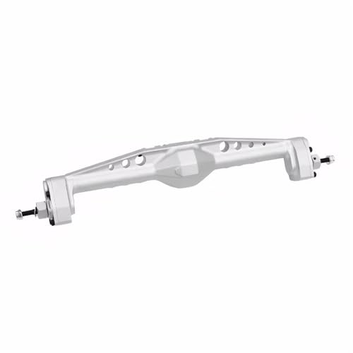 Kompatibel Mit Axial Für Capra 1.9 Für UTB AXI03004 Für LCG, Aluminiumlegierung, Vorne Hinten Portalachse Mit Servohalterungen, 1/10 RC Crawler Teile Vorder Hinterachse RC(Silver,Rear Axle) von JVRWSC