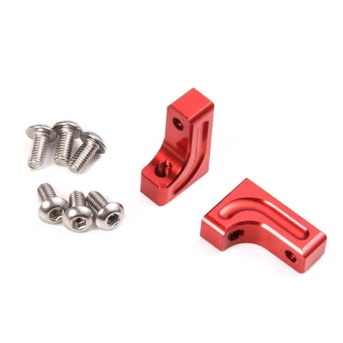 Kompatibel Mit Axial Für SCX10 1/10 RC Crawler Für Klettern, Auto-Upgrade-Teile, Zubehör, Metall-Servohalterung, Feste Halterung Ferngesteuerte Autoteile(Red) von JVRWSC