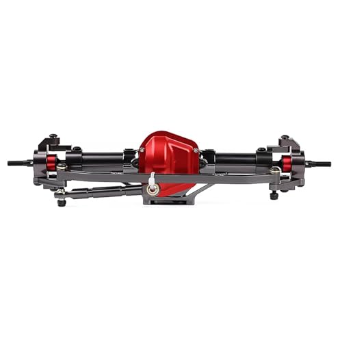 Kompatibel Mit Axial Für SCX10 1:10 RC Für Rock Crawler Auto Metall Vorderachse Hinterachse Upgrade Teile Zubehör Vorder Hinterachse RC(Gray,Front) von JVRWSC