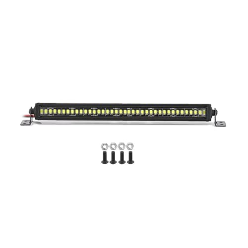 Kompatibel Mit Axial Für SCX10 90046 Für Traxxas Für TRX4 Für Slash Für Rustler 1/8 1/10 RC Auto Upgrade Lichtleiste Dachlampe Lichter Ferngesteuerte Autoteile(135mm) von JVRWSC