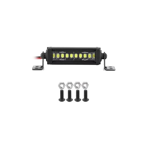 Kompatibel Mit Axial Für SCX10 90046 Für Traxxas Für TRX4 Für Slash Für Rustler 1/8 1/10 RC Auto Upgrade Lichtleiste Dachlampe Lichter Ferngesteuerte Autoteile(55mm) von JVRWSC