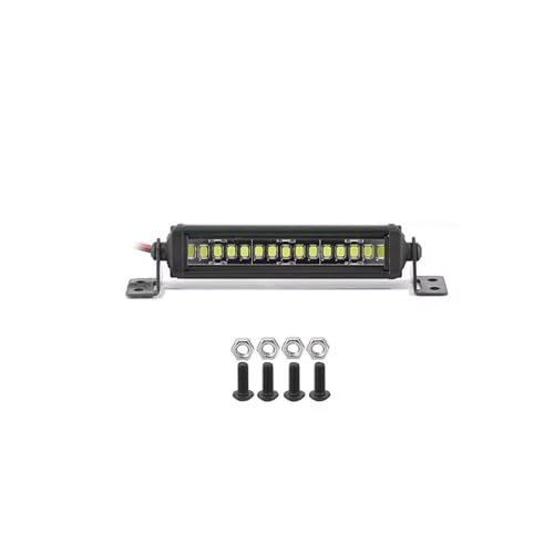 Kompatibel Mit Axial Für SCX10 90046 Für Traxxas Für TRX4 Für Slash Für Rustler 1/8 1/10 RC Auto Upgrade Lichtleiste Dachlampe Lichter Ferngesteuerte Autoteile(75mm) von JVRWSC