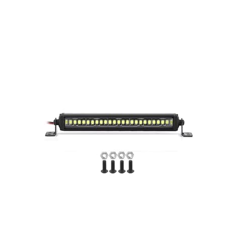 Kompatibel Mit Axial Für SCX10 90046 Für Traxxas Für TRX4 Für Slash Für Rustler 1/8 1/10 RC Auto Upgrade Lichtleiste Dachlampe Lichter Ferngesteuerte Autoteile(95mm) von JVRWSC