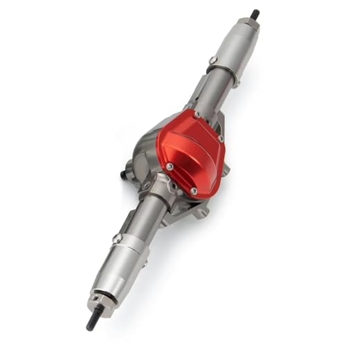 Kompatibel Mit Axial Für SCX10 90047 Für Wrangler 1/10 RC Crawler Car Upgrade-Teile Aus Aluminiumlegierung Vorne Hinten Gerade Achse Vorder Hinterachse RC(Gray,Rear) von JVRWSC