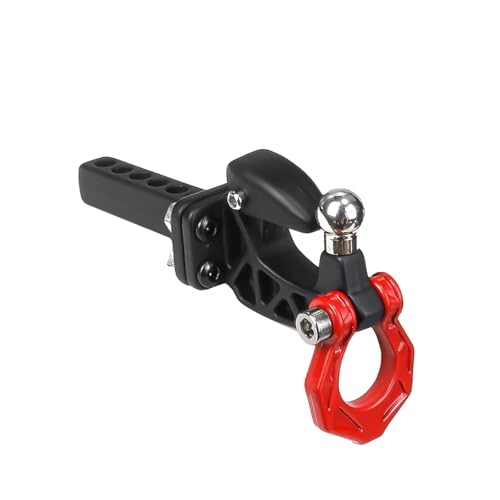 Kompatibel Mit Axial Für SCX10 Für TRAXXAS Für TRX4 1/8 1/10 RC Crawler Autoteile Metall Heckstoßstange Abschleppanhänger Haken Drop Hitch Receiver Ferngesteuerte Autoteile(Red) von JVRWSC