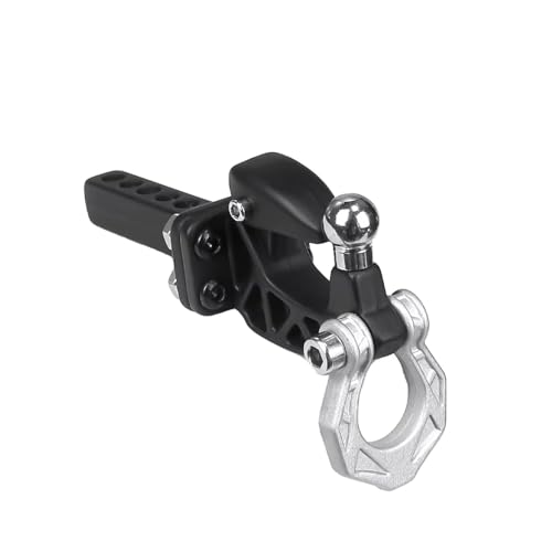 Kompatibel Mit Axial Für SCX10 Für TRAXXAS Für TRX4 1/8 1/10 RC Crawler Autoteile Metall Heckstoßstange Abschleppanhänger Haken Drop Hitch Receiver Ferngesteuerte Autoteile(Silver) von JVRWSC