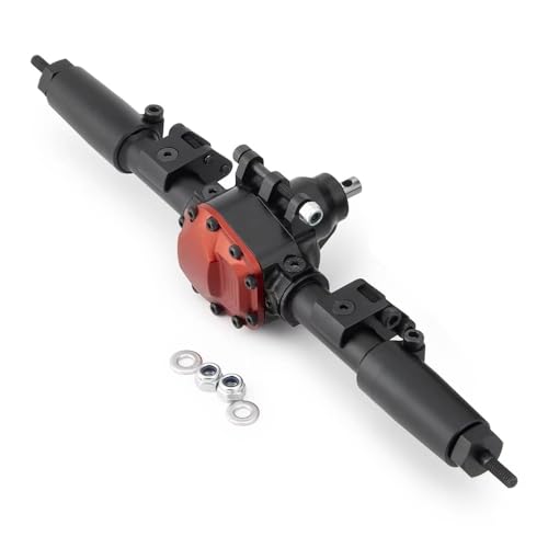 Kompatibel Mit Axial Für SCX10 II 90046 1/10 RC Crawler Cars Upgrade-Teile Vorder- Und Hinterachse CNC-Metall Gerade Komplette Achse Ferngesteuerte Autoteile(Rear Axle) von JVRWSC