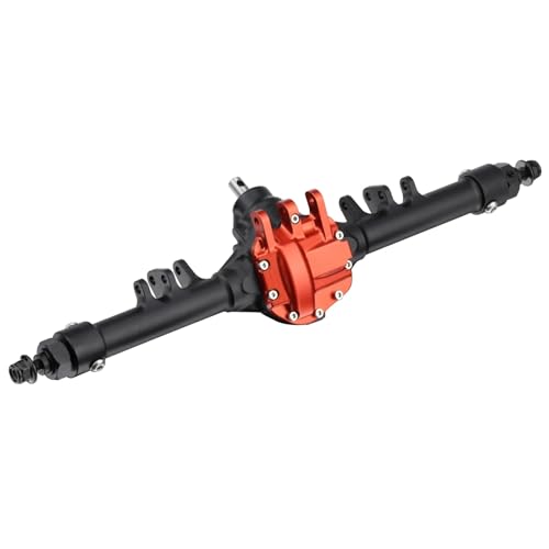 Kompatibel Mit Axial Für SCX10 II VS4-10 Für Rock Trucks 1/10 RC Crawler Teile Bearbeitetes Aluminium Offset Straight Axle Set RC-Zubehör(Black,Rear) von JVRWSC