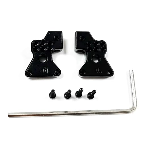 Kompatibel Mit Axial Für SCX24 1/24 RC Autoteil, Zubehör, Ersatzteile, Verstellbare Hintere Stoßdämpferbrücke Aus Aluminiumlegierung Ferngesteuerte Autoteile(Black) von JVRWSC