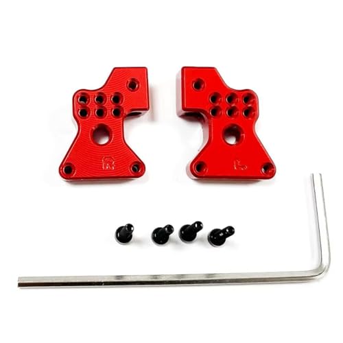 Kompatibel Mit Axial Für SCX24 1/24 RC Autoteil, Zubehör, Ersatzteile, Verstellbare Hintere Stoßdämpferbrücke Aus Aluminiumlegierung Ferngesteuerte Autoteile(Red) von JVRWSC