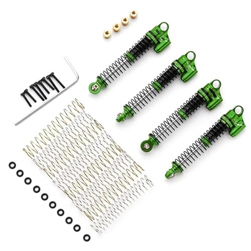 Kompatibel Mit Axial Für SCX24 Für Gladiator 1/24 RC Auto Unterdruck-Stoßdämpfer 57 Mm Metalldämpfung Stoßdämpfer Öldämpfer Ferngesteuerte Autoteile(Green) von JVRWSC