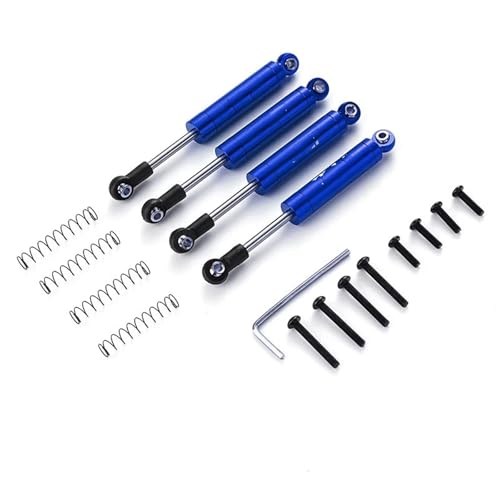 Kompatibel Mit Axial Für UTB18 Für Capra 1/18 RC-Teile Trail Für Buggy Aluminium Vorne/hinten Eingebaut Für Feder-Stoßdämpfer-Dämpfer Ferngesteuerte Autoteile(Blue) von JVRWSC