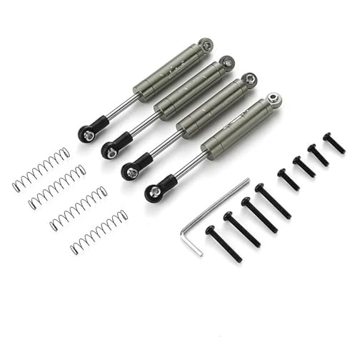 Kompatibel Mit Axial Für UTB18 Für Capra 1/18 RC-Teile Trail Für Buggy Aluminium Vorne/hinten Eingebaut Für Feder-Stoßdämpfer-Dämpfer Ferngesteuerte Autoteile(Gray) von JVRWSC