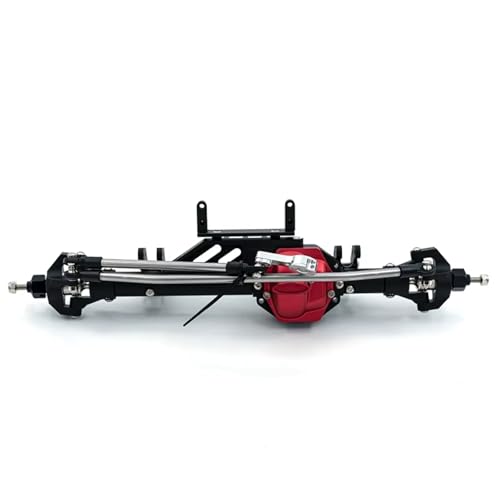 Kompatibel Mit Axial Für Wraith 90018 90020 90045 RR10 90048 90053 1/10 RC Crawler Car Upgrade-Teil Heavy Duty Metall Vorder- Und Hinterachsen Vorder Hinterachse RC(Black,Front) von JVRWSC