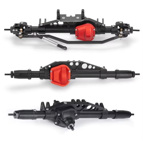 Kompatibel Mit Axial Für Wraith 90018 90048 90053 1/10 RC Crawler Auto Upgrade Teile Aluminiumlegierung Vorne Hinten Mittelachse Vorder Hinterachse RC(Front Rear Middle) von JVRWSC