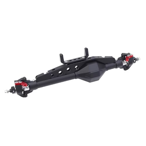 Kompatibel Mit Axial Für Wraith AX10 RR10 SMT10 Für Capra 1.9 Für UTB Für Chassis Aus Aluminiumlegierung, Vorne Hinten, Gerade Achse, 1/10 RC Crawler Vorder Hinterachse RC(Black,Front) von JVRWSC