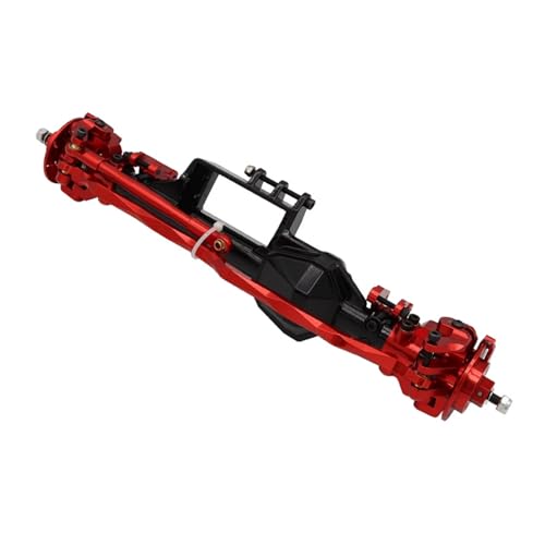 Kompatibel Mit Axial RBX10 Für Ryft Metal Vorder- Und Hinterachsenbaugruppen 1/10 RC Offroad-Upgradezubehör Vorder Hinterachse RC(Red,Front Axle) von JVRWSC