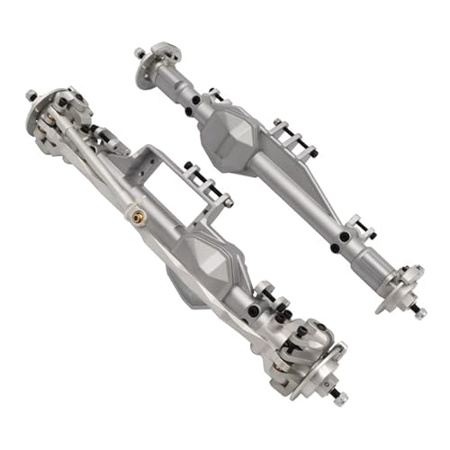 Kompatibel Mit Axial RBX10 Für Ryft Metal Vorder- Und Hinterachsenbaugruppen 1/10 RC Offroad-Upgradezubehör Vorder Hinterachse RC(Silver,Rear Front Axle) von JVRWSC