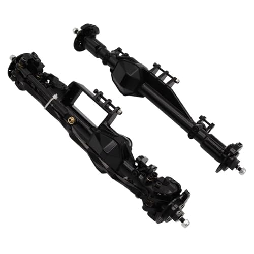 Kompatibel Mit Axial RBX10 Für Ryft Off-Road-Rohr-Abroll-Upgrade-Zubehör, Metall-Vorder- Und Hinterachsenbaugruppen 1/10 RC Vorder Hinterachse RC(Black,Rear Front Axle) von JVRWSC