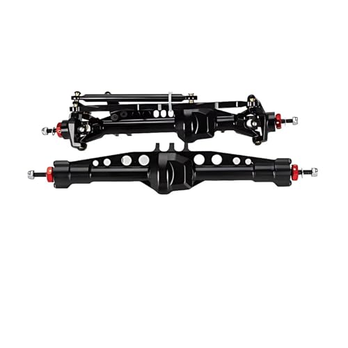 Kompatibel Mit Axial SCX10 1/10 RC Auto-Ersatzteil, Aluminiumlegierung, Vorder- Und Hinterachse, RC-Upgrade-Teilezubehör Vorder Hinterachse RC(Black) von JVRWSC