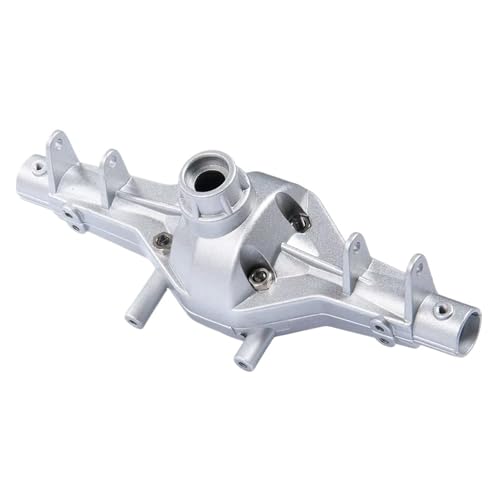 Kompatibel Mit Axial SCX10 1/10 RC Crawler Auto-Upgrade-Teile, Vorder- Und Hinterachse, Metallachsengehäuse, Zubehör Vorder Hinterachse RC(Silver) von JVRWSC