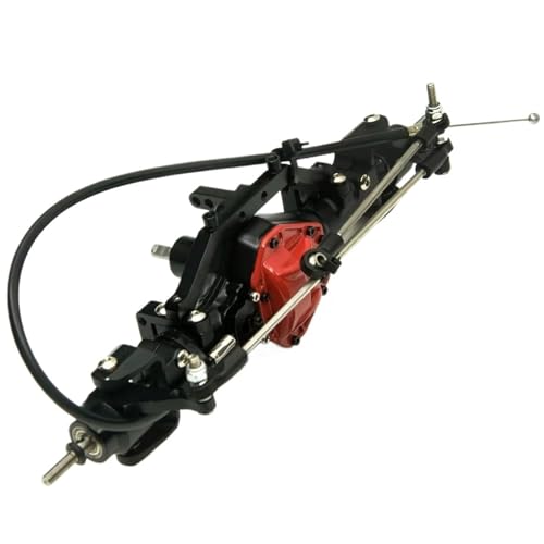 Kompatibel Mit Axial SCX10 1/10 RC Für Rock Crawler Auto, Metall-Vorder- Und Hinterachse Mit 4WD-Sperre, Hochleistungs-Lenkgestänge-Kit Vorder Hinterachse RC(Front) von JVRWSC
