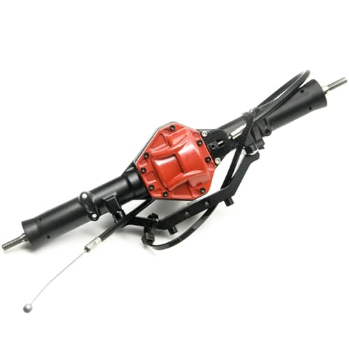 Kompatibel Mit Axial SCX10 90046 90047, Vorder- Und Hinterachsen Aus Aluminiumlegierung Mit 4WD-Sperre, Upgrade-Teile Für RC-Crawler-Autos Im Maßstab 1/10 Vorder Hinterachse RC(Rear Axle) von JVRWSC