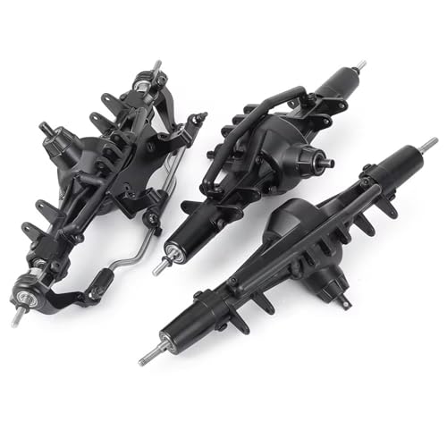 Kompatibel Mit Axial SCX10 AX90021 1/10 RC Crawler Car Für Modell-Upgrade-Teile, Metall Vorne/mittig/hinten, Gerade Achse Vorder Hinterachse RC(Rear and Front) von JVRWSC