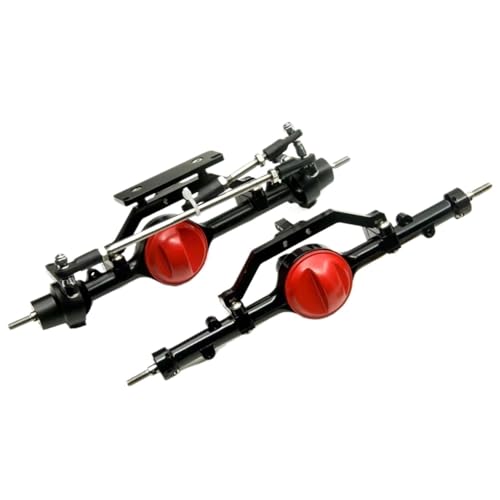 Kompatibel Mit Axial SCX10 D90 D110, Upgrade-Teile, 1/10 RC-Auto, Vorder- Und Hinterachse, Achse Aus Aluminiumlegierung Mit Schrauben Vorder Hinterachse RC(Rear and Front) von JVRWSC
