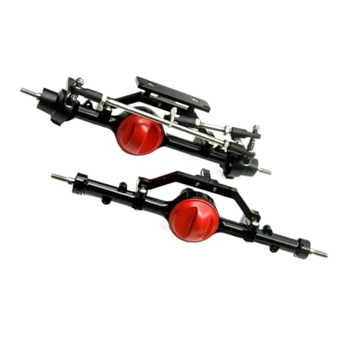 Kompatibel Mit Axial SCX10 D90 D110 RC-Auto, Vorder- Und Hinterachsen, Achse Aus Aluminiumlegierung Mit Schrauben, 1:10 RC-Auto-Upgrade-Teile Vorder Hinterachse RC(Rear Front Axle) von JVRWSC
