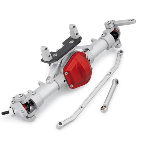 Kompatibel Mit Axial SCX10 Für TFL 1/10 RC Crawler Teile RC Auto Vorne Hinten Gerade Achse Aluminium Legierung Achse Upgrade Zubehör Vorder Hinterachse RC(Front Axle) von JVRWSC