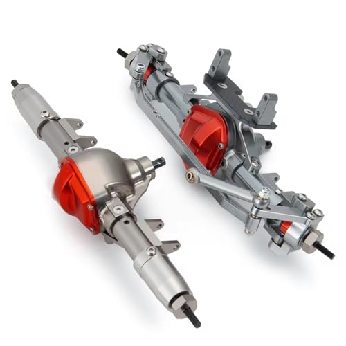 Kompatibel Mit Axial SCX10 Für TFL 1:10 Fernbedienung Auto Upgrade Teile Aluminium Legierung Vordere Hinterachse Stahl Achse Getriebe Vorder Hinterachse RC(Rear Front Axle) von JVRWSC