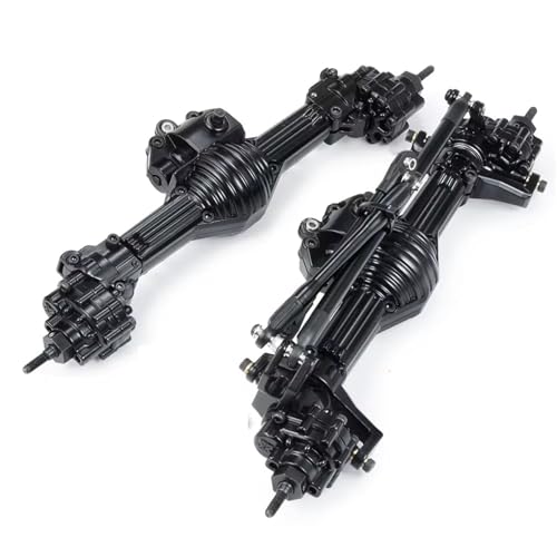 Kompatibel Mit Axial SCX10 II 90028, Upgrade-Teile Für Die Metallachse, RC-Auto, Vorne Und Hinten, Gerade Achse, 1/10 RC Für Rock Crawler-Zubehör Vorder Hinterachse RC(Rear and Front) von JVRWSC