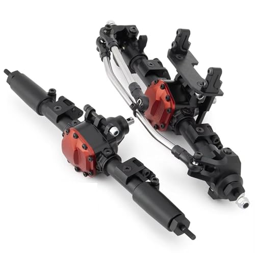 Kompatibel Mit Axial SCX10 II 90046 1/10 RC Crawler Upgrade-Teile RC Auto Vordere Hinterachse CNC Metall Gerade Achse Zubehör Vorder Hinterachse RC(Rear Front Axle) von JVRWSC