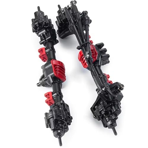 Kompatibel Mit Axial SCX10 II 90046 90047 90059 90060 Metallportalachse Vorder- Und Hinterachse 1/10 RC Crawler Auto Upgrade Teile Vorder Hinterachse RC(Rear and Front) von JVRWSC