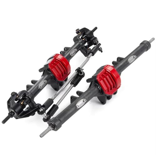Kompatibel Mit Axial SCX10 II 90046 90047 90059 90060 RC-Auto, Metall, Vorder- Und Hinterachse, Gerade Achsen, 1:10 RC Für Rock Crawler Vorder Hinterachse RC(Rear Front Axle) von JVRWSC