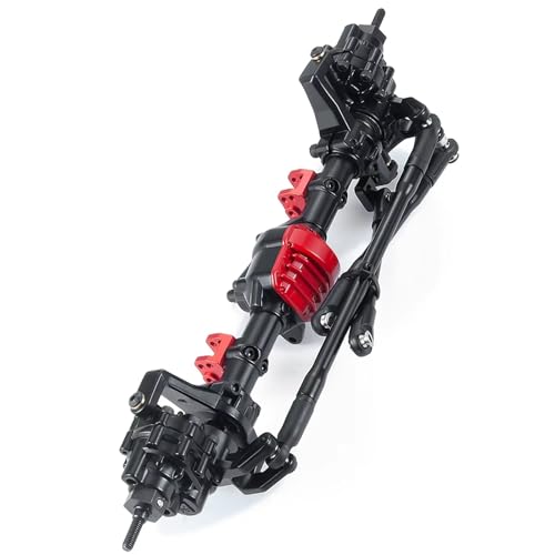 Kompatibel Mit Axial SCX10 II 90046 90047 90059 90060 RC-Auto, Metallachse, Vorne Und Hinten, Gerade Achse, 1/10 RC Crawler, Upgrade-Teile Vorder Hinterachse RC(Front Axle) von JVRWSC