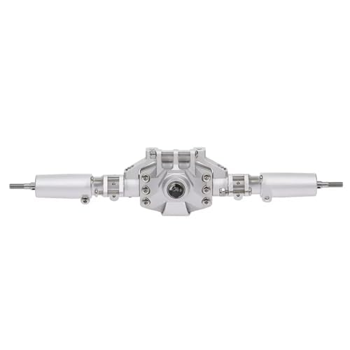 Kompatibel Mit Axial SCX10 II 90046 90047 RC Crawler Truck, Aluminiumlegierung, Vorder- Und Hinterachse, RC-Brückenachse, Ersatzteile Vorder Hinterachse RC(Silver,Rear Axle) von JVRWSC