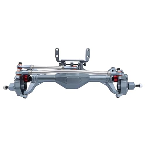 Kompatibel Mit Axial SCX10 II Für RGT 86100 Für Redcat GEN8, CNC-gefräste, Integrierte Portalachse Vorn/hinten, 1/10 RC-Crawler-Auto Vorder Hinterachse RC(Gray,Front) von JVRWSC
