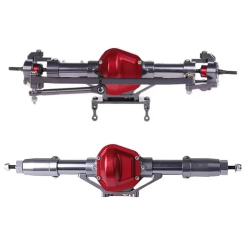 Kompatibel Mit Axial SCX10 RC-Auto, CNC-Metall-Vorder-/Hinterachse, 1:10 RC Für Rock Crawler-Auto-Upgrade-Teilezubehör Vorder Hinterachse RC(Rear Front Axle) von JVRWSC
