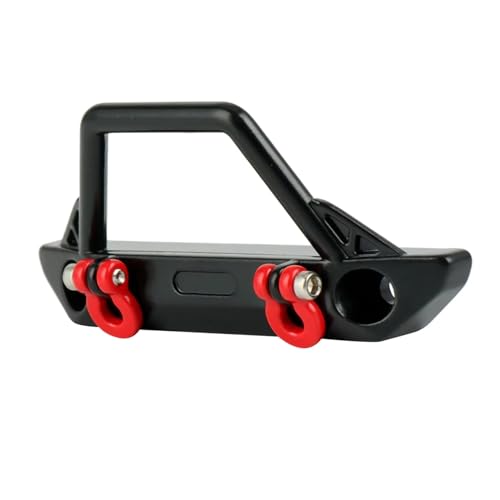 Kompatibel Mit Axial SCX24 Für Wrangler Für JLU Für Gladiator Für Deadbolt 1/24 RC Crawler Autoteile Metall-Frontstoßstange Mit Lichtern RC-Stoßstange von JVRWSC